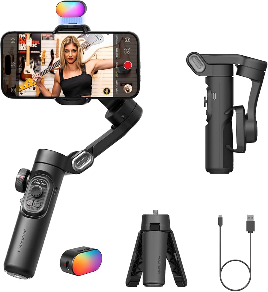 Amazon.com: AOCHUAN Gimbal stabilizer for Smartphone,Gesture
